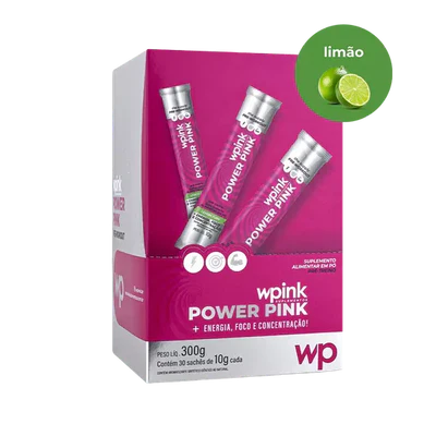power pink de limão - pré-treino - 300g - wp