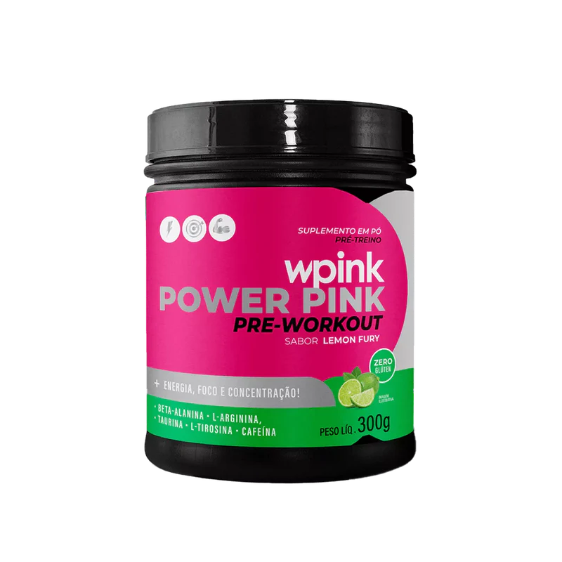 super power pink de limão - pré-treino – 300g - wp