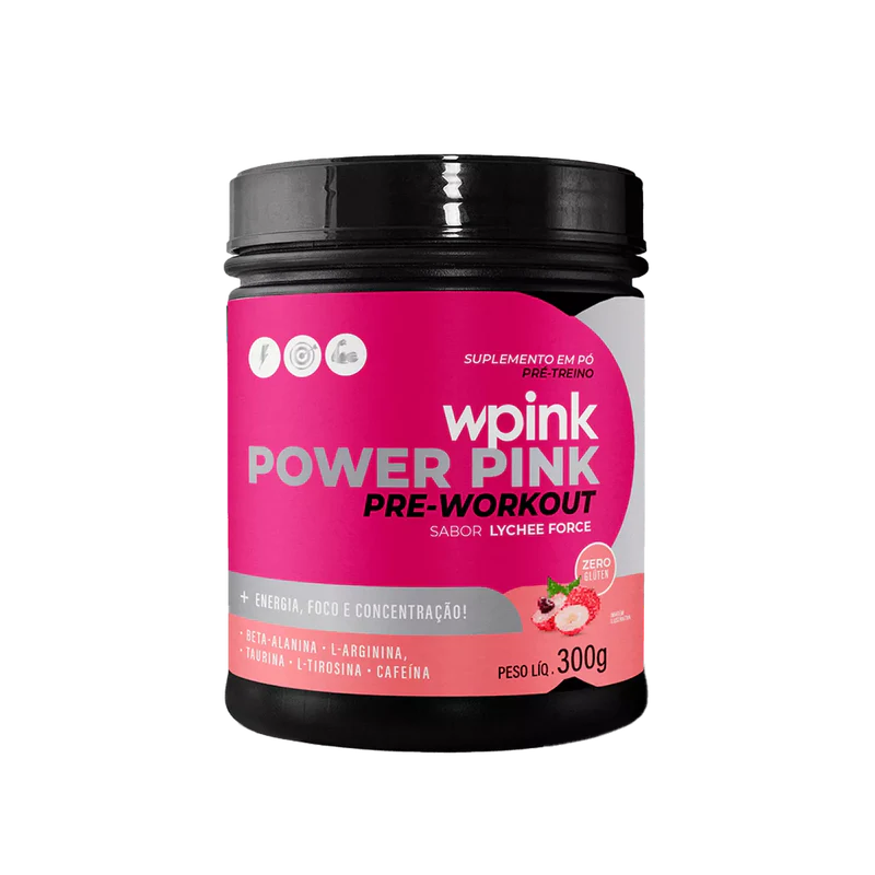super power pink de lichia - pré-treino – 300g - wp