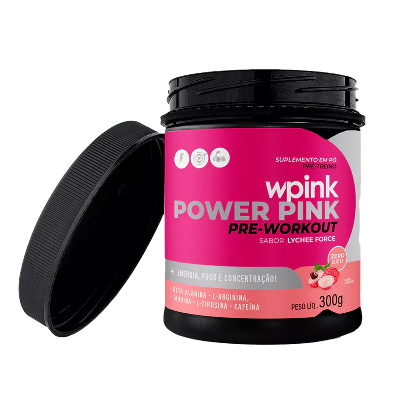 super power pink de lichia - pré-treino – 300g - wp - Imagem 2