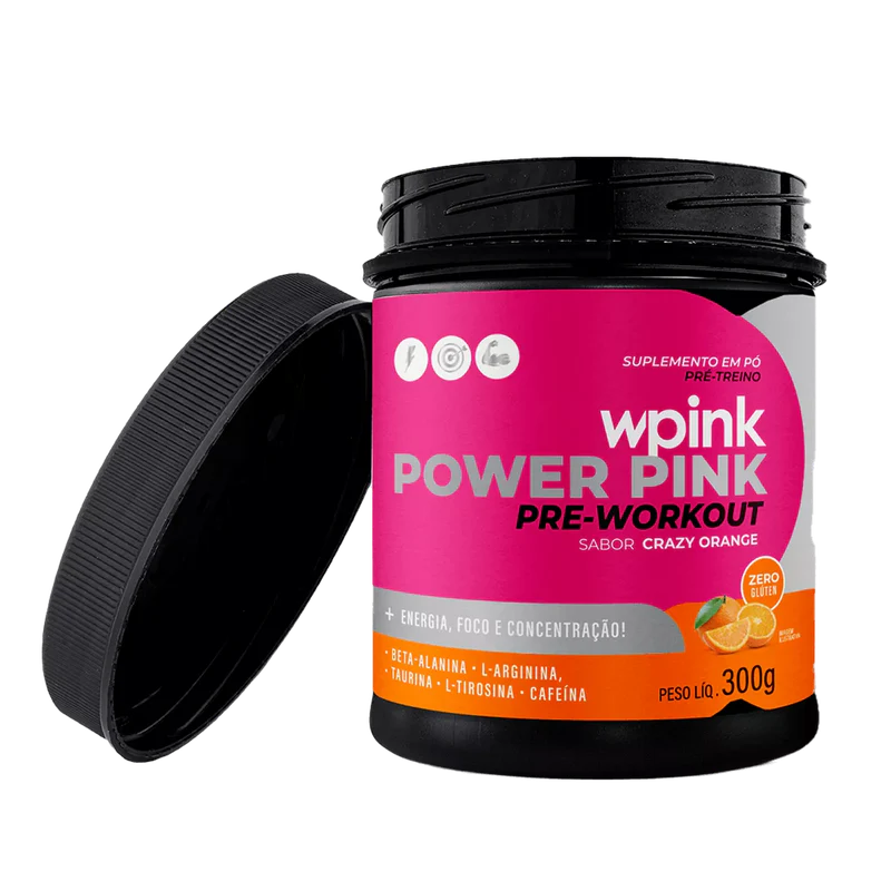 super power pink de laranja - pré-treino - 300g - wp - Imagem 2