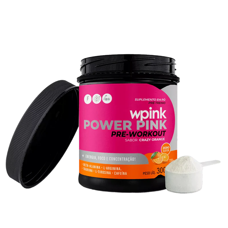 super power pink de laranja - pré-treino - 300g - wp - Imagem 4