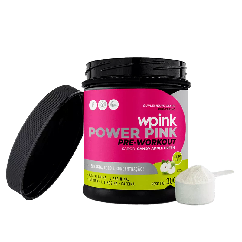 super power pink de maçã verde - pré-treino - 300g - wp - Imagem 4