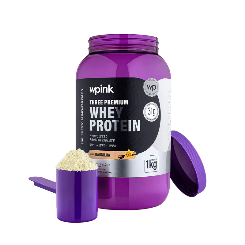 three premium whey protein baunilha 3w - (1kg) - wp - Imagem 4
