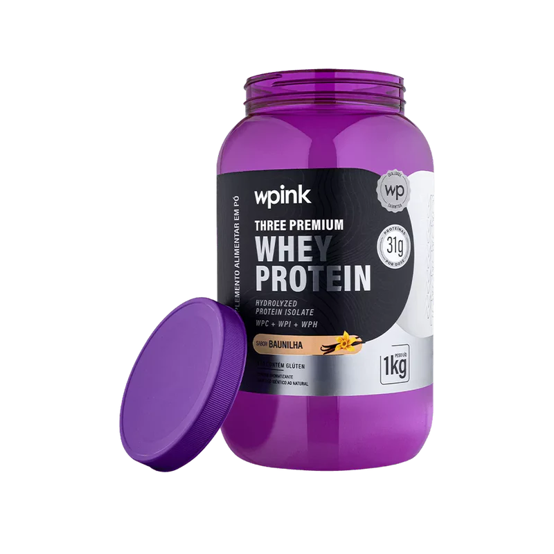 three premium whey protein baunilha 3w - (1kg) - wp - Imagem 7