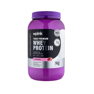 three premium whey protein morango 3w - (1kg) - wp