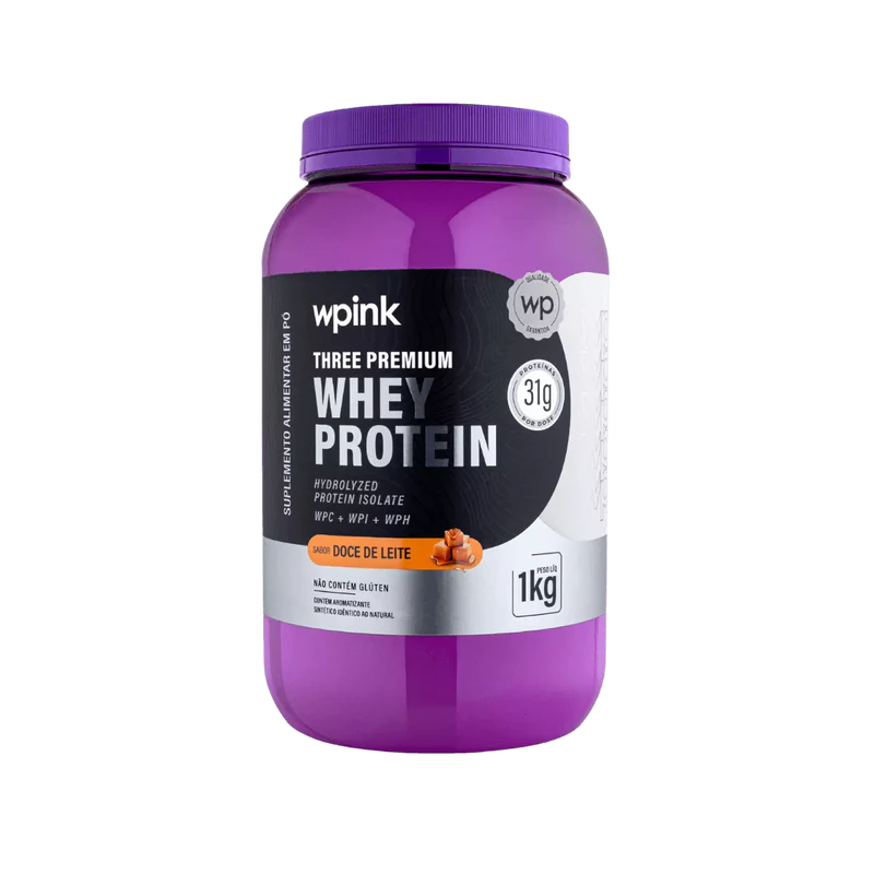 three premium whey protein doce de leite 3w - (1kg) - wp