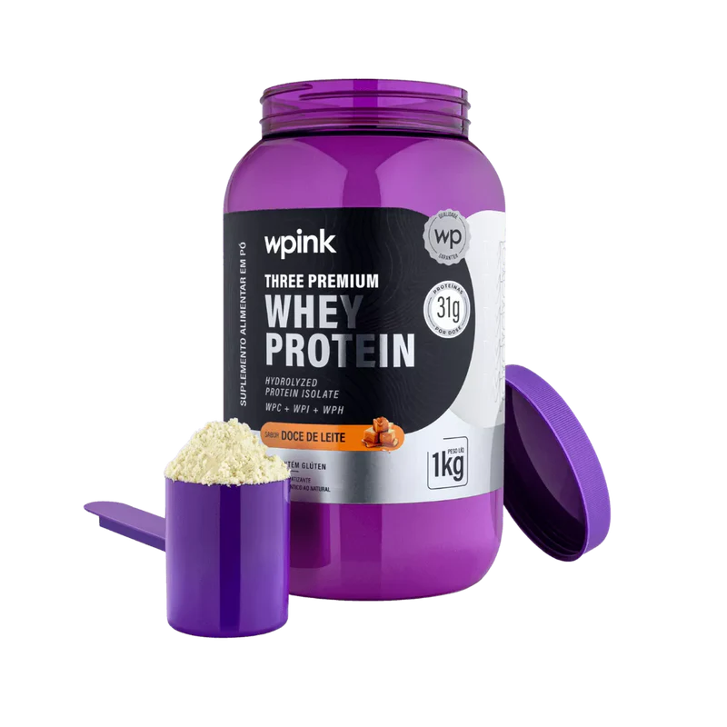 three premium whey protein doce de leite 3w - (1kg) - wp - Imagem 4