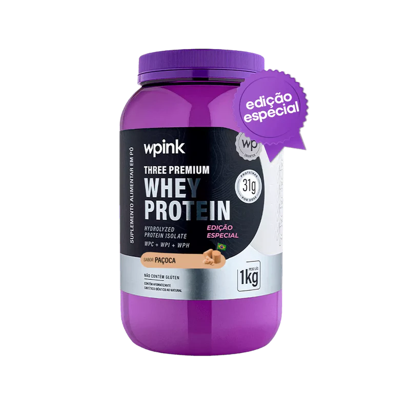 three premium whey protein paçoca 3w - (1kg) - wp