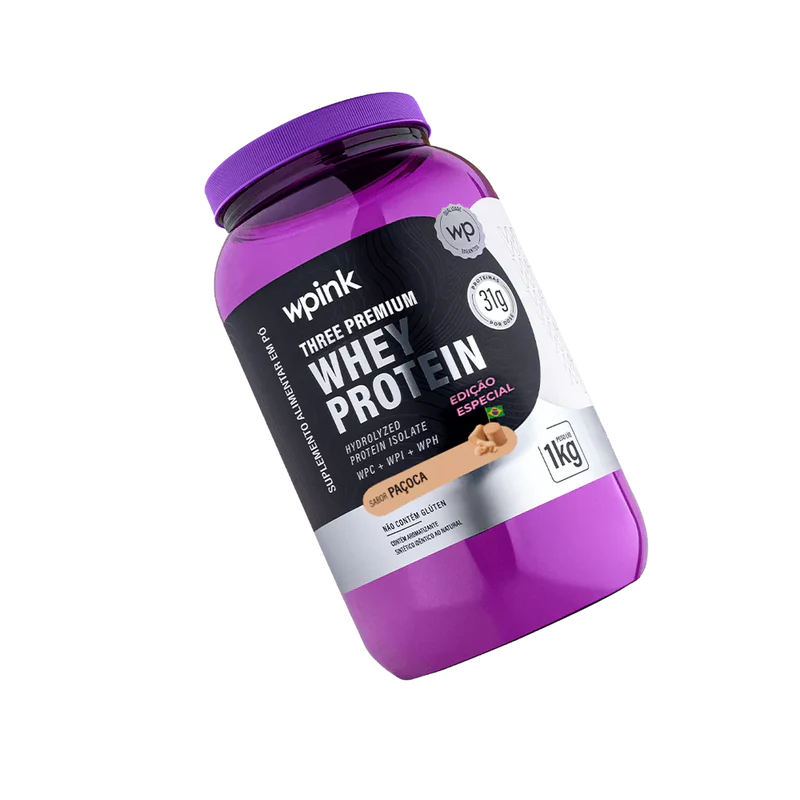 three premium whey protein paçoca 3w - (1kg) - wp - Imagem 4
