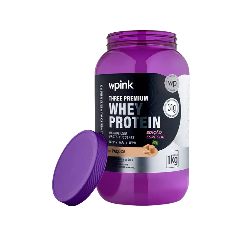 three premium whey protein paçoca 3w - (1kg) - wp - Imagem 6