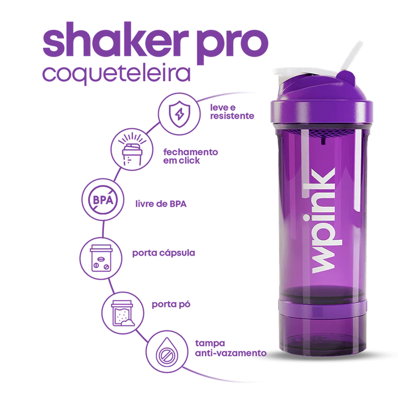 shaker pro coqueteleira 700ml - wp - Imagem 2