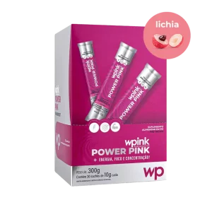 power pink de lichia - pré-treino - 300g - wp