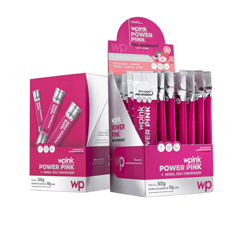 power pink de lichia - pré-treino - 300g - wp - Imagem 6