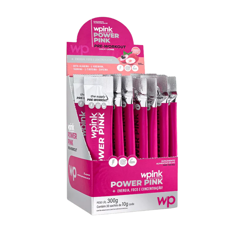 power pink de lichia - pré-treino - 300g - wp - Imagem 5