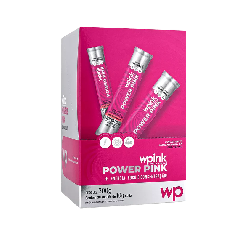 power pink de maçã do amor - pré-treino - 300g - wp - Imagem 4