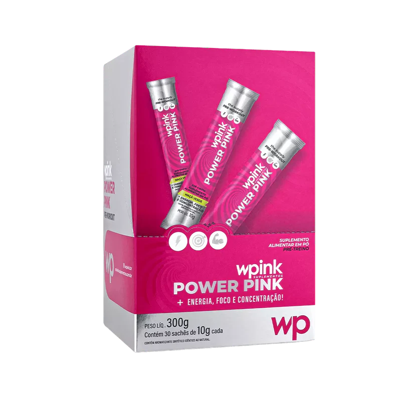 power pink de maçã verde - pré-treino - 300g - wp - Imagem 4