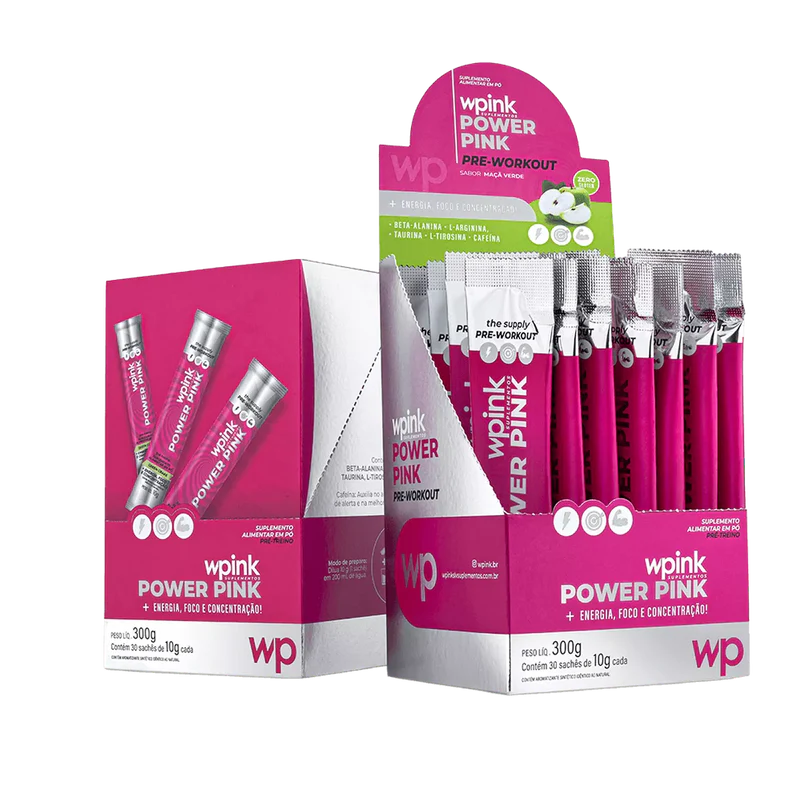 power pink de maçã verde - pré-treino - 300g - wp - Imagem 5