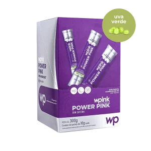 power pink sem cafeína de uva verde - pré-treino - 300g - wp