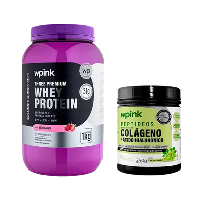 whey protein morango + colágeno uva verde - wp