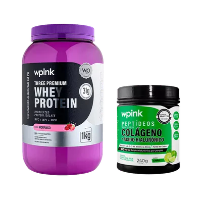 whey protein morango + colágeno limão - wp